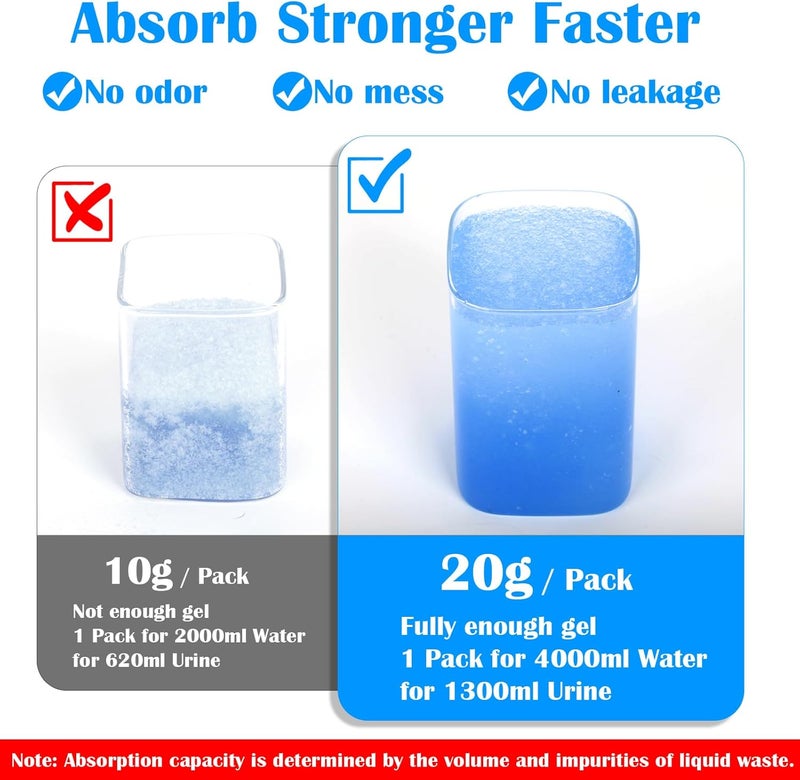 oceanengine Store Portable Toilet Absorbent Gel, Portable Toilet Powder Poo Urine Powder for Camping Outdoor Hiking - Image 2
